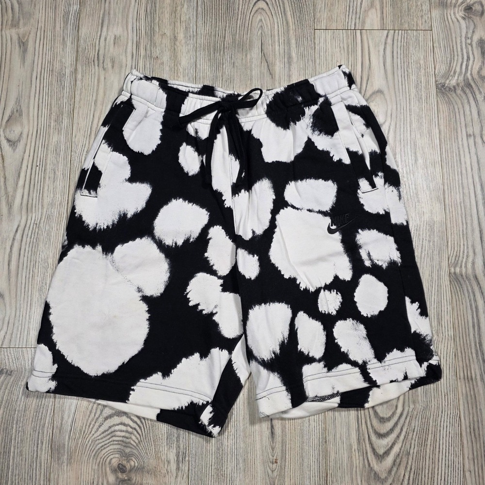 Nike Sportswear Sport Essentials+ Men French Terry Shorts - Black White - Medium